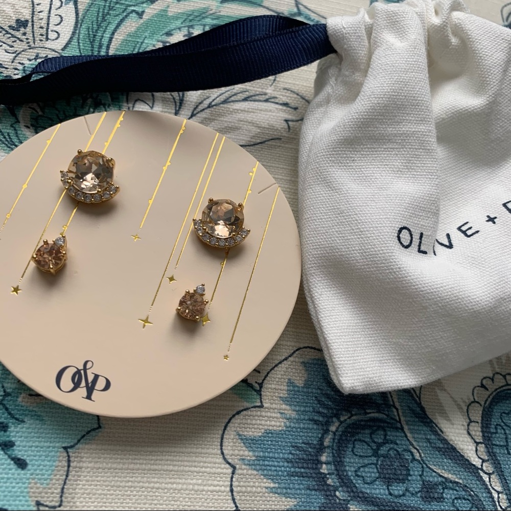 Olive+piper earring set